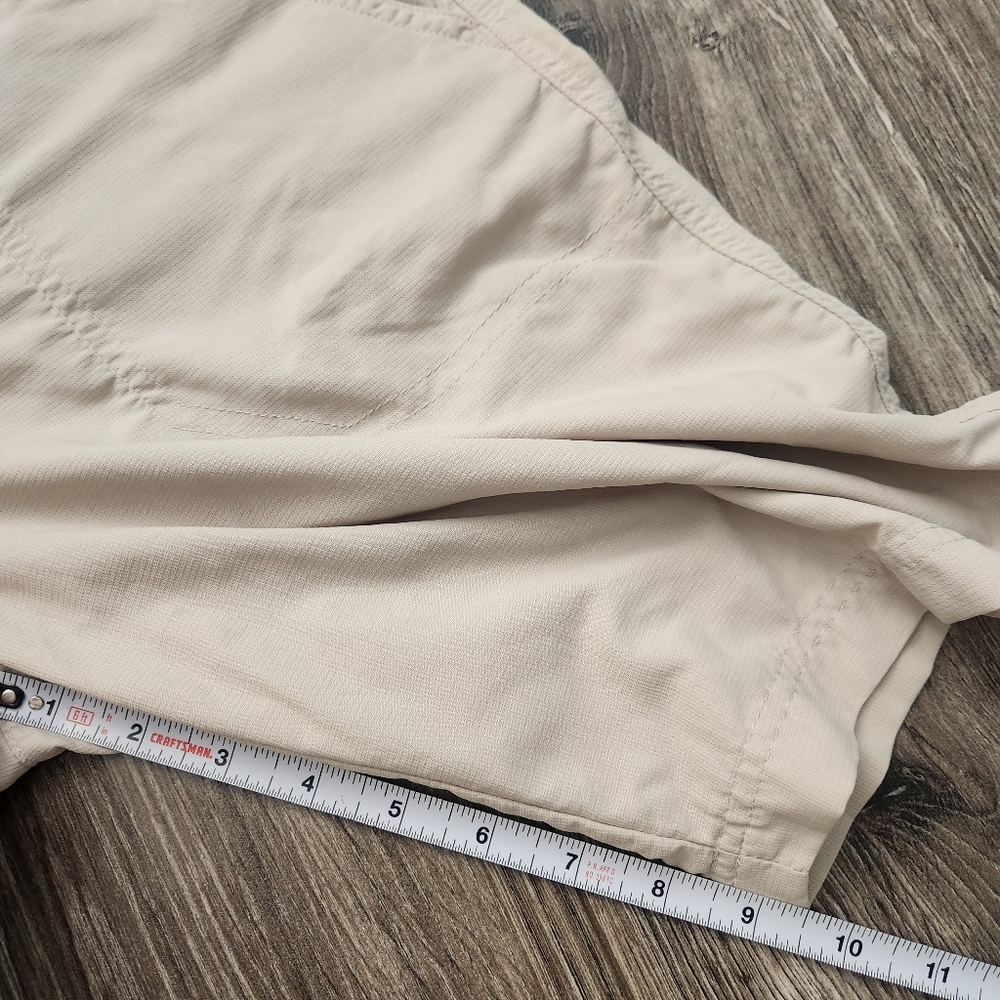 Columbia Beige Cream Cargo Hiking Shorts 4 T2 - Picture 8 of 13